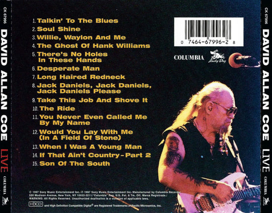 David Allan Coe "Live (If That Ain't Country...)" (CD)-CDs-UnDigable Digs