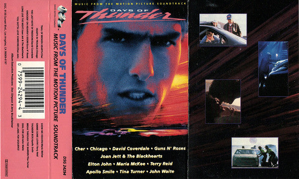 Days Of Thunder (Music From The Motion Picture Soundtrack)-Cassette Tapes-UnDigable Digs
