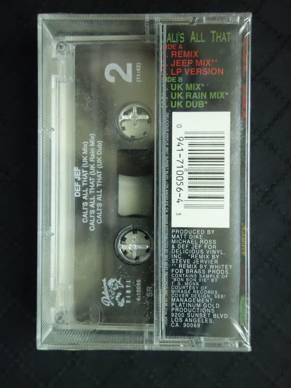 Def Jef "Cali's All That" (Maxi-Single)-Cassette Tapes-UnDigable Digs