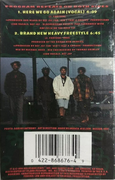 Def Jef "Here We Go Again" (Single)-Cassette Tapes-UnDigable Digs