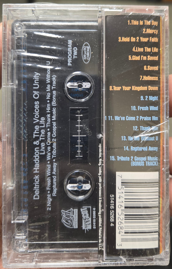 Deitrick Haddon & The Voices Of Unity "Live The Life"-Cassette Tapes-UnDigable Digs