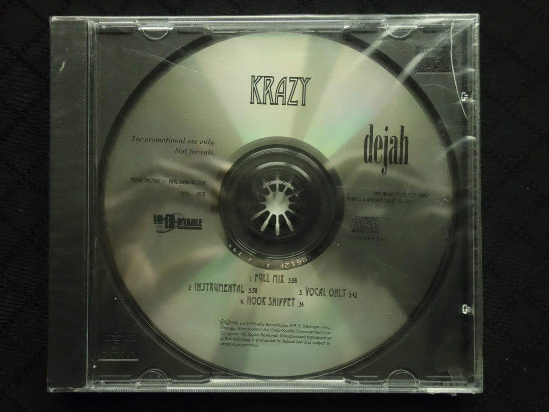 Dejah "Krazy" (CD Promo Single)-CDs-UnDigable Digs