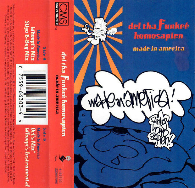 Del Tha Funkee Homosapien "Made In America" (Maxi-Single)-Cassette Tapes-UnDigable Digs