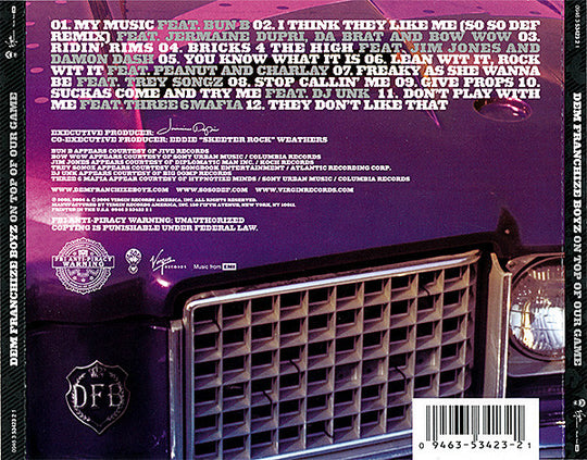 Dem Franchize Boyz "On Top Of Our Game" (CD)-CDs-UnDigable Digs