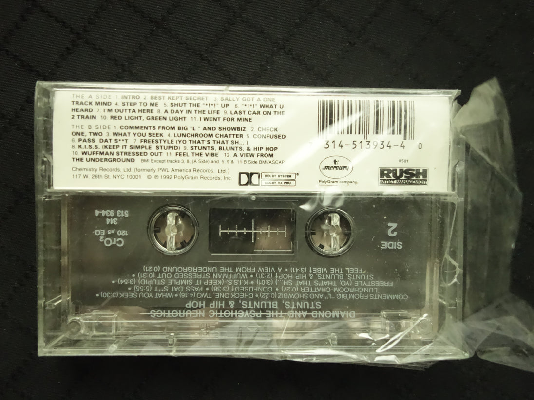 Diamond And The Psychotic Neurotics "Stunts, Blunts, & Hip Hop"-Cassette Tapes-UnDigable Digs