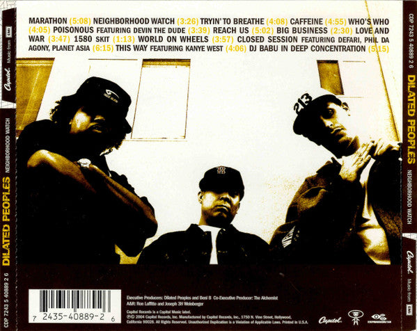Dilated Peoples "Neighborhood Watch" (CD)-CDs-UnDigable Digs