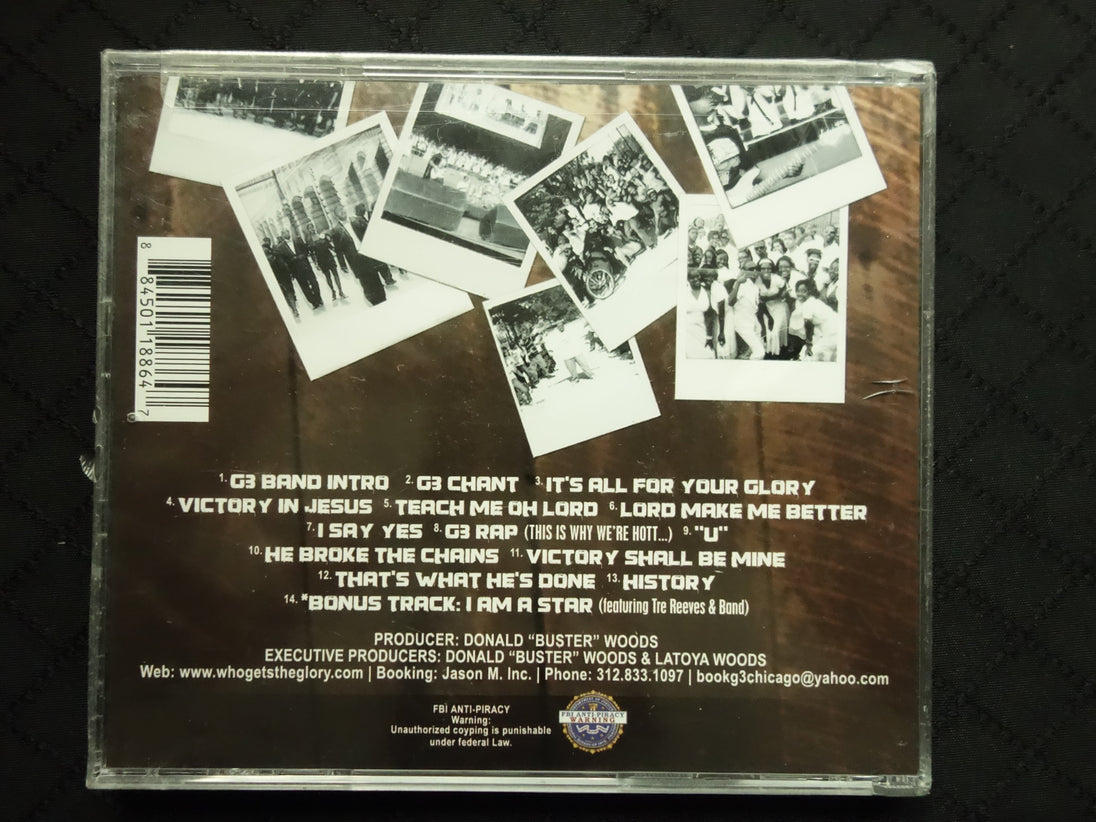 Donald "Buster" Woods Presents: G3 "God Gets The Glory" (CD)-CDs-UnDigable Digs