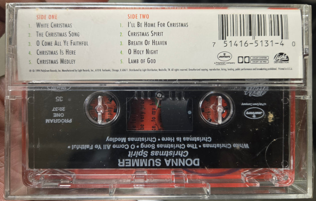Donna Summer "Christmas Spirit"-Cassette Tapes-UnDigable Digs