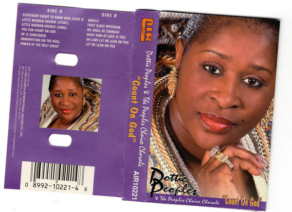 Dottie Peoples & The Peoples Choice Chorale "Count On God"-Cassette Tapes-UnDigable Digs