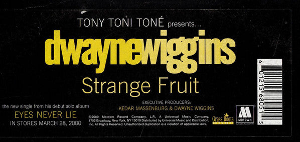 Dwayne Wiggins "Strange Fruit" (12" Single)-Vinyl Records-UnDigable Digs