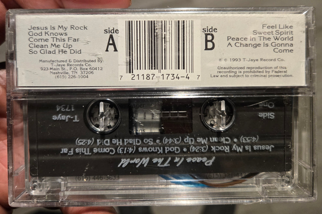 Dynamic Dixie Travelers with the Merry Street Church Of God Mass Choir "Peace In the World"-Cassette Tapes-UnDigable Digs