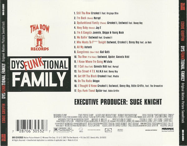 Dysfunktional Family (Original Motion Picture Soundtrack) (CD)-CDs-UnDigable Digs
