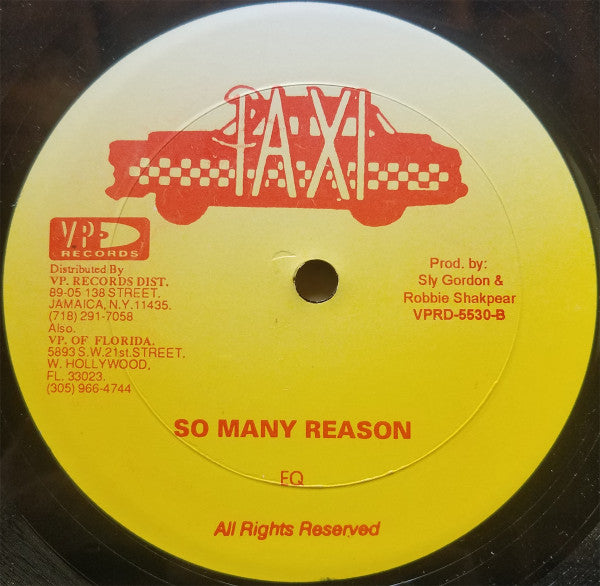 EQ "So Many Reasons" / Yammie Bolo "Love My Woman" (12" Single)-Vinyl Records-UnDigable Digs