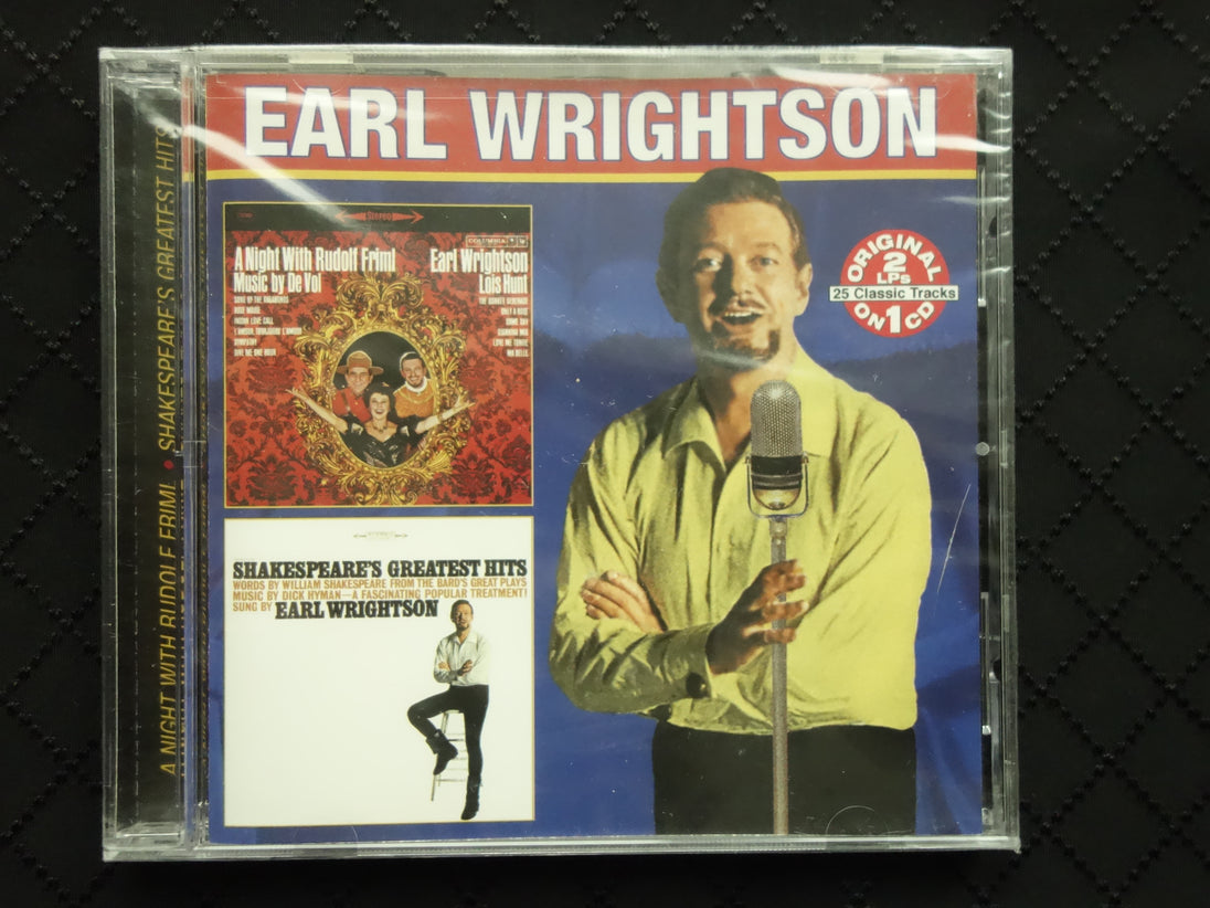 Earl Wrightson "A Night With Rudolf Friml / Shakespeare's Greatest Hits" (CD)-CDs-UnDigable Digs
