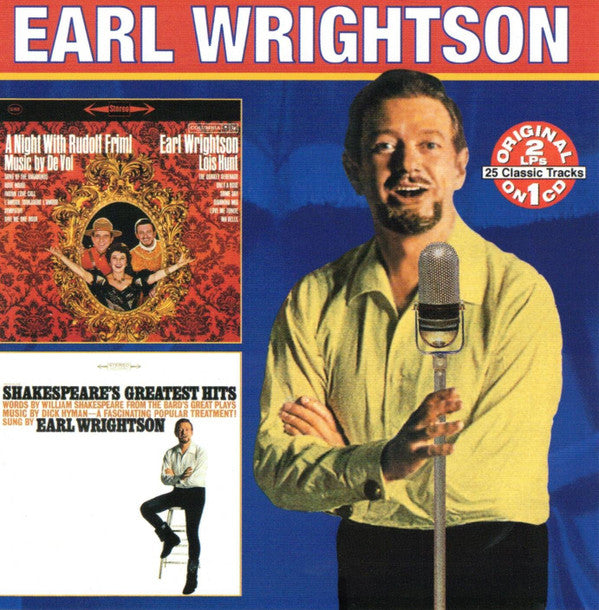 Earl Wrightson "A Night With Rudolf Friml / Shakespeare's Greatest Hits" (CD)-CDs-UnDigable Digs