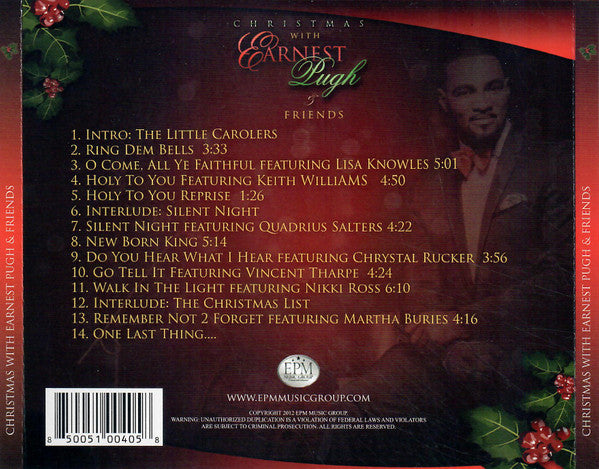 Earnest Pugh "Christmas With Earnest Pugh & Friends" (CD)-CDs-UnDigable Digs