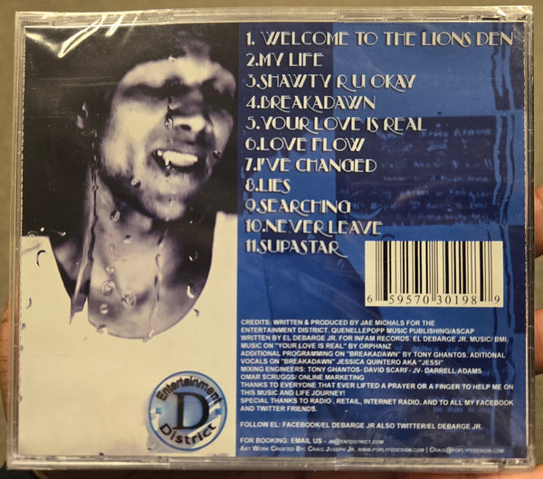 El Debarge Jr. "The Lions Den" (CD)-CDs-UnDigable Digs