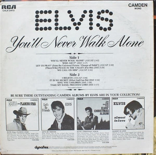 Elvis "You'll Never Walk Alone" (CD)-CDs-UnDigable Digs