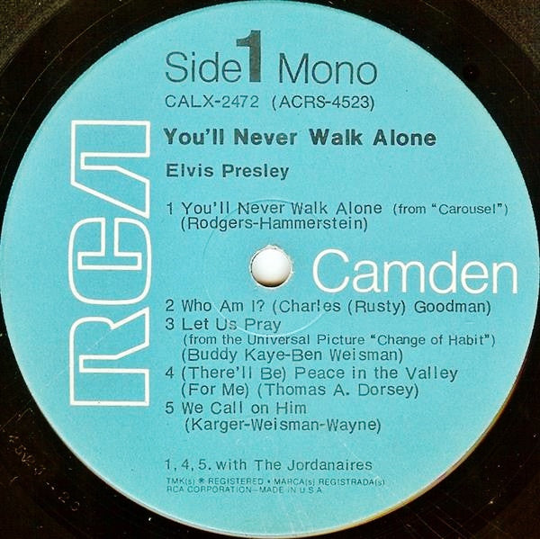 Elvis "You'll Never Walk Alone" (CD)-CDs-UnDigable Digs