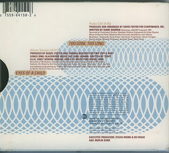 En Vogue "Too Gone, Too Long" (CD Single)-CDs-UnDigable Digs