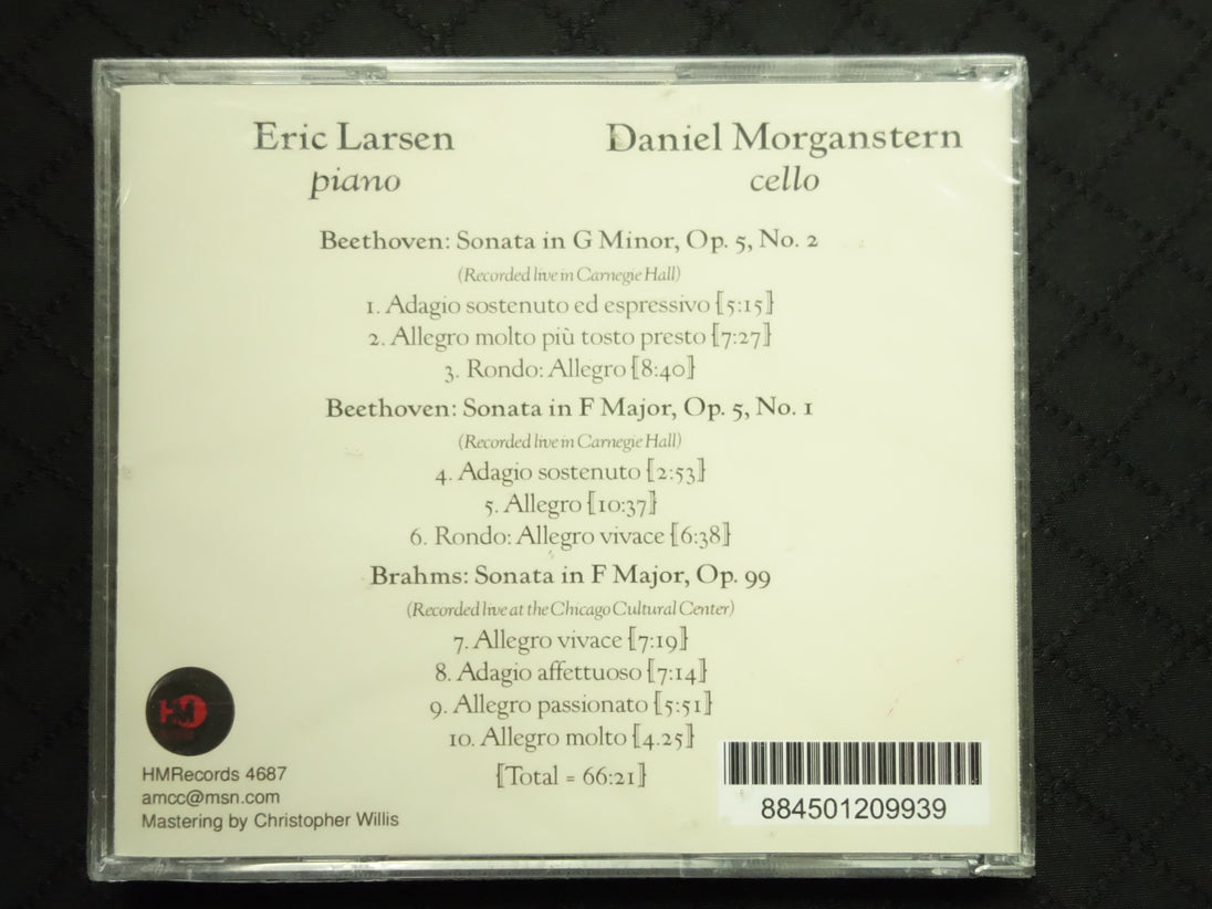 Eric Larsen / Daniel Morganstern "Beethoven Cello Sonatas, Op. 5" (CD)-CDs-UnDigable Digs