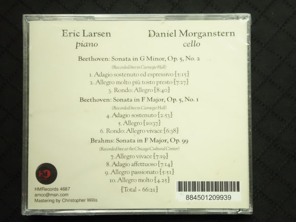 Eric Larsen / Daniel Morganstern "Beethoven Cello Sonatas, Op. 5" (CD)-CDs-UnDigable Digs
