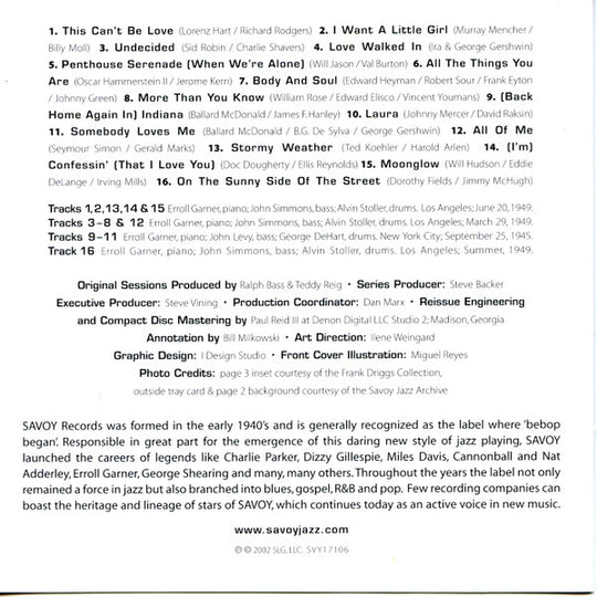 Erroll Garner "Timeless" (CD)-CDs-UnDigable Digs