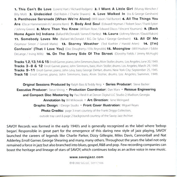 Erroll Garner "Timeless" (CD)-CDs-UnDigable Digs