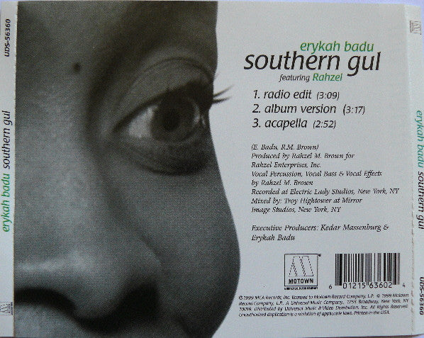 Erykah Badu "Southern Gul" (CD Single)-CDs-UnDigable Digs