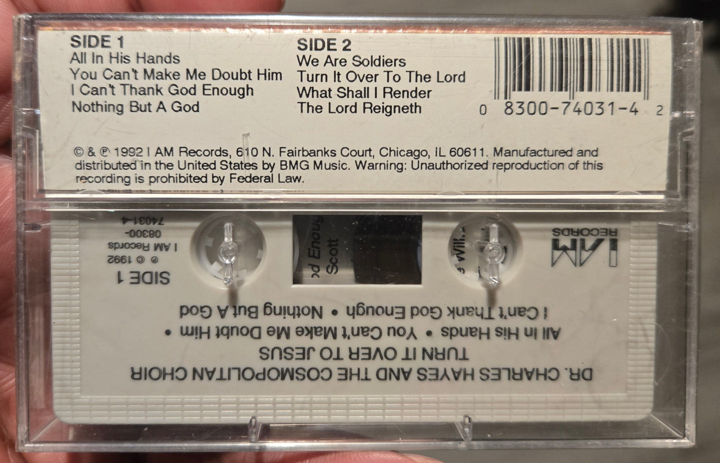Faith Tabernacle Voices, Rev. Calvin Bridges "Turn It Over To Jesus"-Cassette Tapes-UnDigable Digs