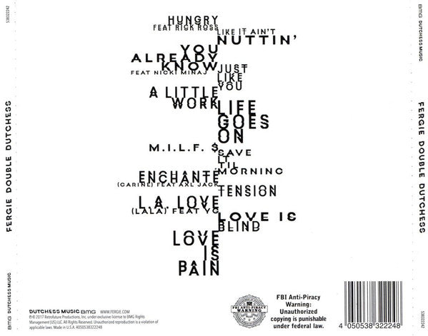Fergie "Double Dutchess" (CD)-CDs-UnDigable Digs