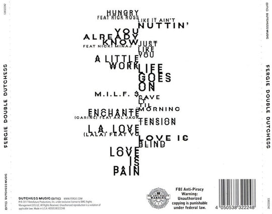 Fergie "Double Dutchess" (CD)-CDs-UnDigable Digs