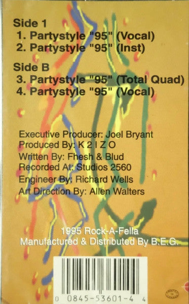 Flesh & Blud "Partystyles" (Single)-Cassette Tapes-UnDigable Digs