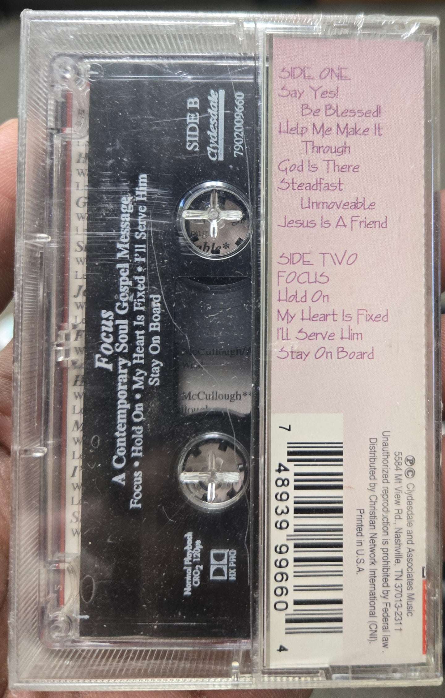 Focus "A Contemporary Soul Gospel Message"-Cassette Tapes-UnDigable Digs
