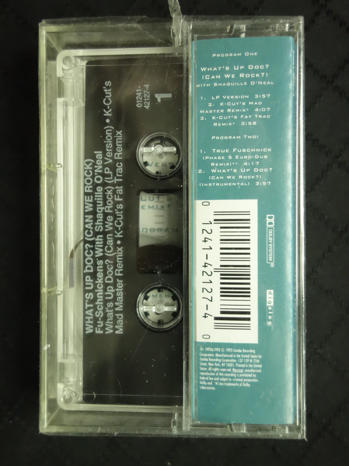 Fu-Schnickens With Shaquille O'Neal (Shaq-Fu) "What's Up Doc? (Can We Rock?)" (Maxi-Single)-Cassette Tapes-UnDigable Digs
