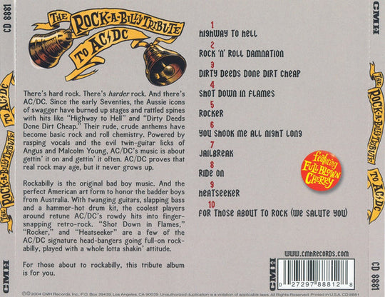 Full Blown Cherry "Rockabilly Tribute To AC/DC" (CD)-CDs-UnDigable Digs