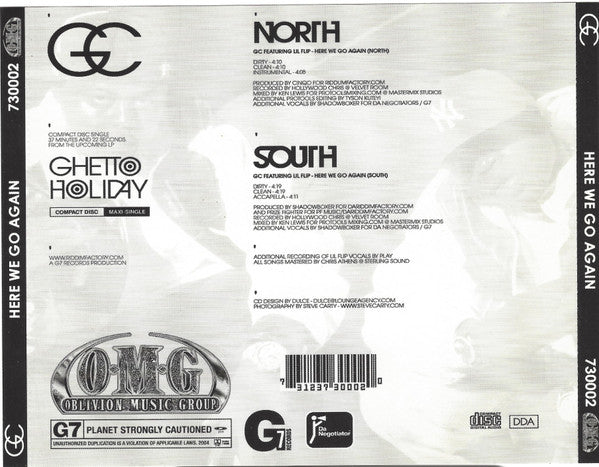 GC (Ghetto Concept) f; Lil' Flip "Here We Go Again" (CD Single)-CDs-UnDigable Digs