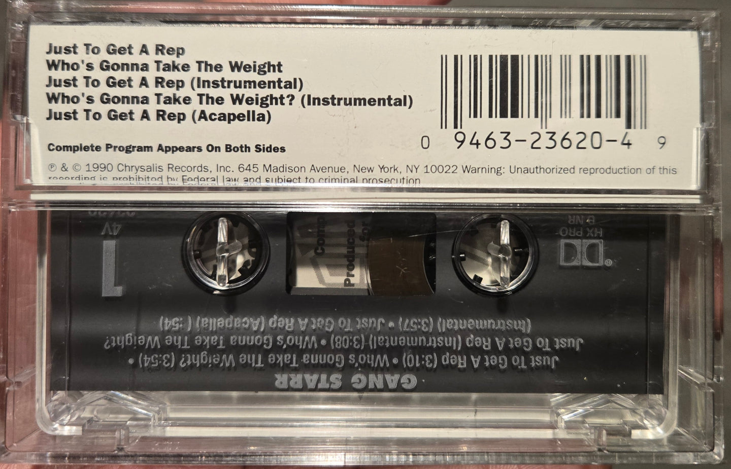 Gang Starr "Just To Get A Rep" (Maxi-Single)-Cassette Tapes-UnDigable Digs