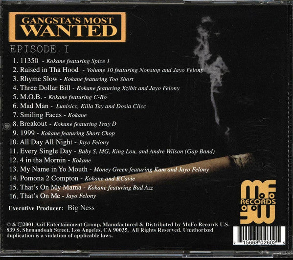 Gangsta's Most Wanted: Episode I (CD)-CDs-UnDigable Digs