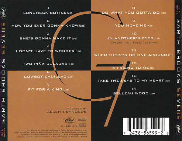 Garth Brooks "Sevens" (CD)-CDs-UnDigable Digs