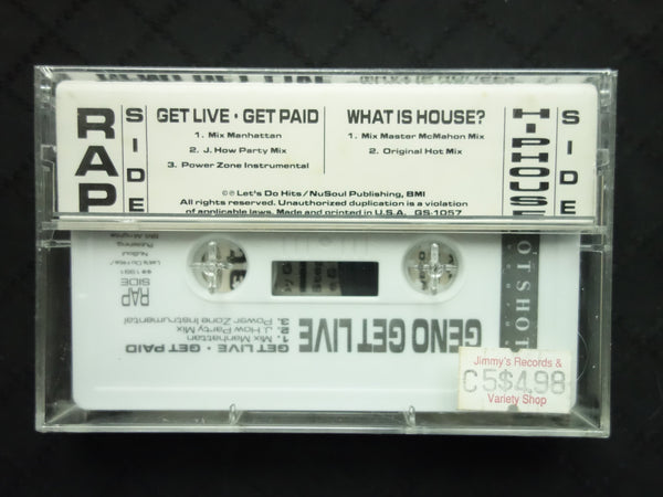 Geno Get Live "Get Live • Get Paid / What Is House?" (Maxi-Single)-Cassette Tapes-UnDigable Digs