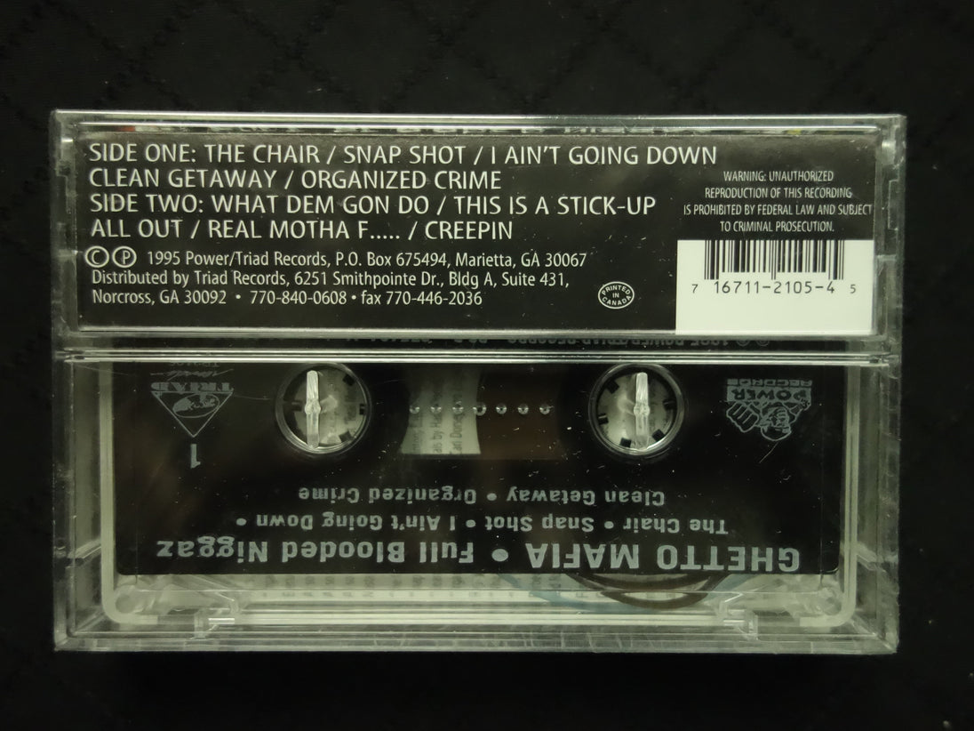 Ghetto Mafia "Full Blooded Niggaz"-Cassette Tapes-UnDigable Digs