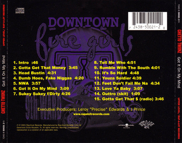 Ghetto Twiinz "Got It On My Mind" (CD)-CDs-UnDigable Digs