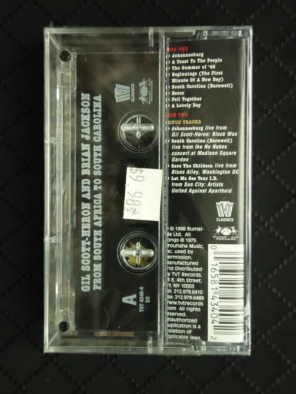 Gil Scott-Heron And Brian Jackson "From South Africa To South Carolina"-Cassette Tapes-UnDigable Digs