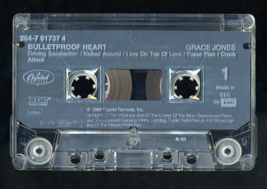 Grace Jones "Bulletproof Heart"-Cassette Tapes-UnDigable Digs