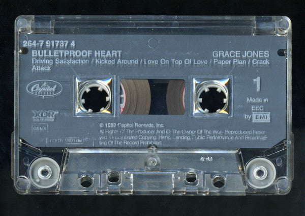 Grace Jones "Bulletproof Heart"-Cassette Tapes-UnDigable Digs