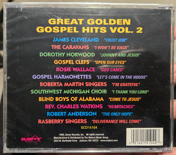 Great Golden Gospel Hits Vol. 2 (CD)-CDs-UnDigable Digs