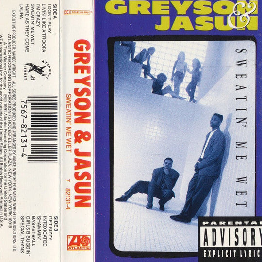 Greyson & Jasun ‎"Sweatin' Me Wet"-Cassette Tapes-UnDigable Digs