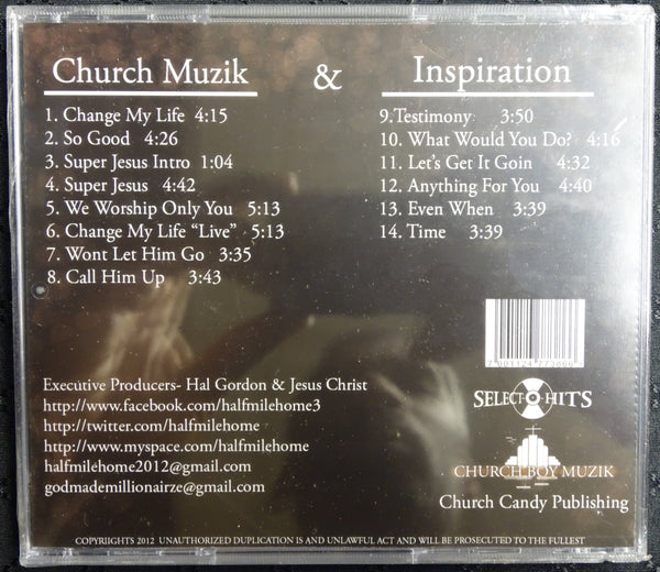 Half Mile Home "Churck Muzik Inspiration" (CD)-CDs-UnDigable Digs