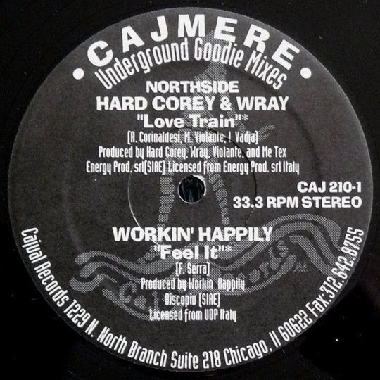 Hard Corey & Wray "Love Train" / Workin' Happily "Feel It" / Green Velvet "Conniption" (12" Single)-Vinyl Records-UnDigable Digs